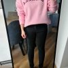 bluza, bluza damska, różowa bluza, różowa bluza damska, bluza oversize, bluza bez kaptura, bluza ze ściągaczem
