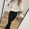 sweter, sweter damski, biały sweter, biały sweter damski, moda damska, sklep online