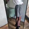 Spodenki, spodenki damskie, bermudy, szare spodenki, eleganckie spodenki, spodenki w kratkę