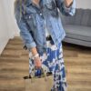 t-shirt damski, kremowy t-shirt, bluzka, basic damski, koszulka z nadrukiem, bluzka z nadrukiem, motyw pieska, moda damska , wakacyjna bluzka,